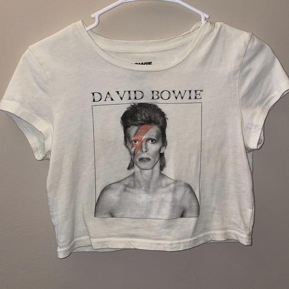 Bowie Tops - David Bowie cropped t-shirt